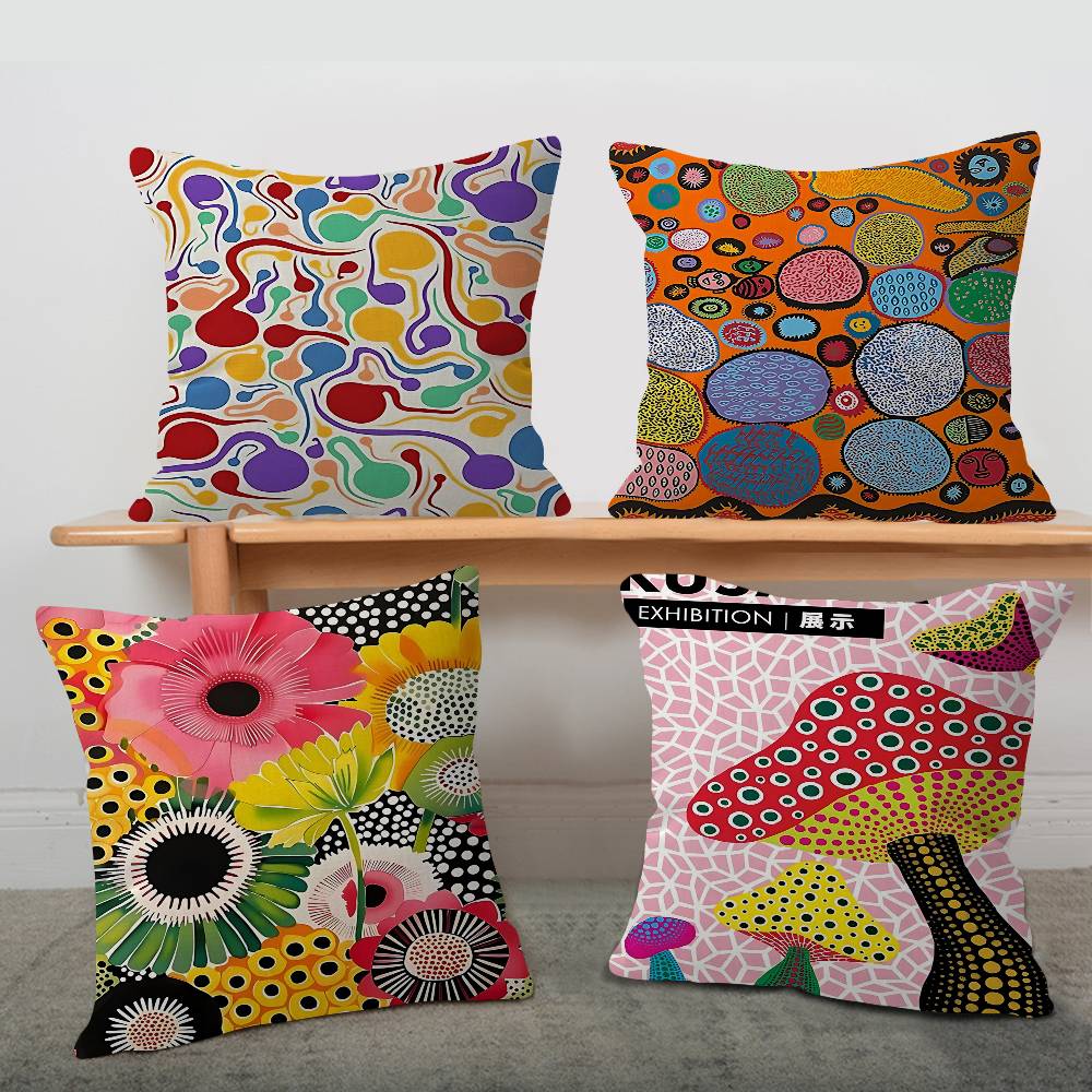 Home Textiles Exhibition - Yayoi Kusama Sanat Sergisi Kabak Çiçek