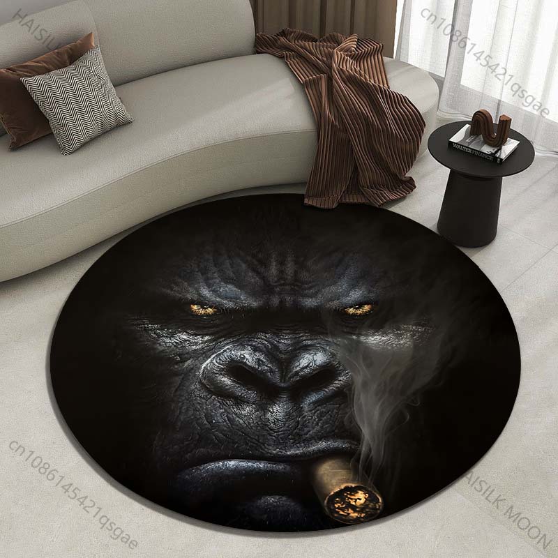 Home Art Textiles - Çoklu boyutlar Gorilla Sigara İçme Sanatı