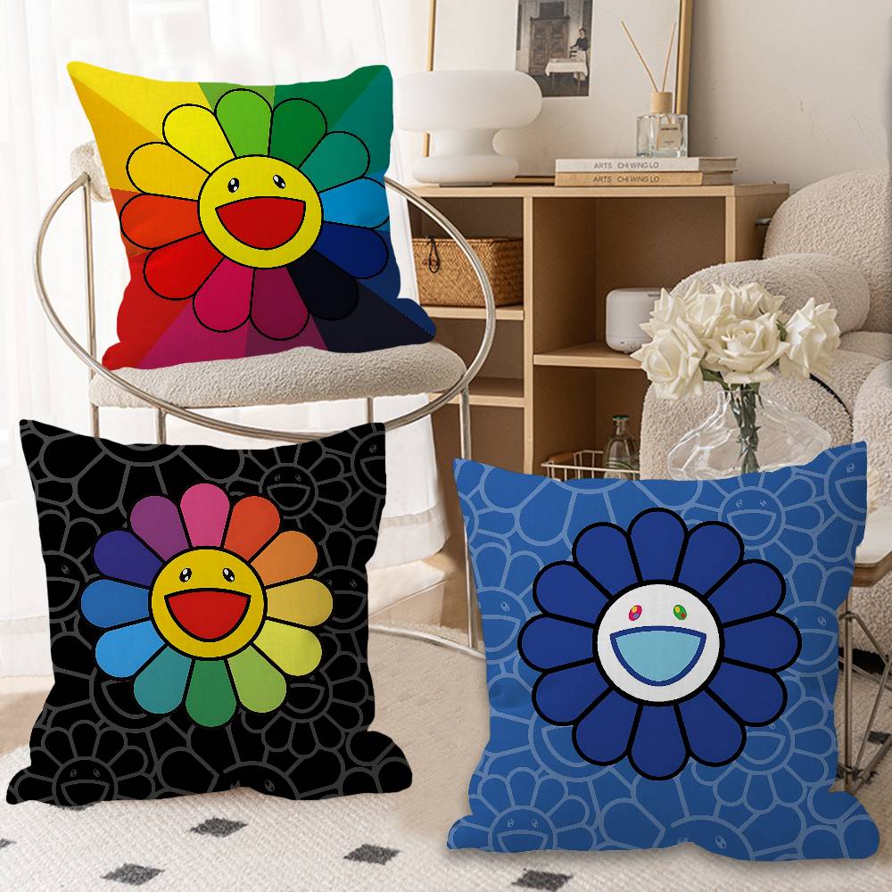 Home Art Textiles - Moda M-Murakamis T-Takashi Sanat Yastık Kılıfı