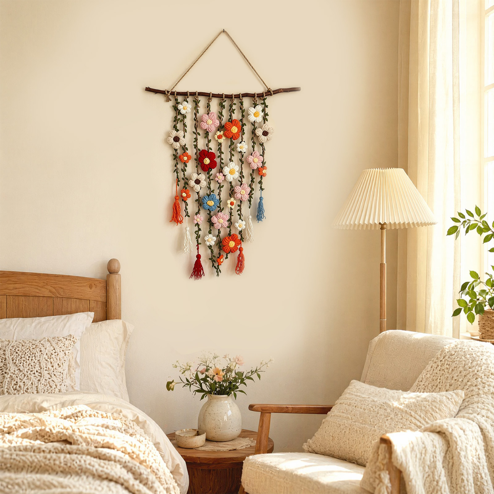 El Örmesi Bahçe Boho Çiçekli D - Home Art Textiles incelemesi ve fiyatı