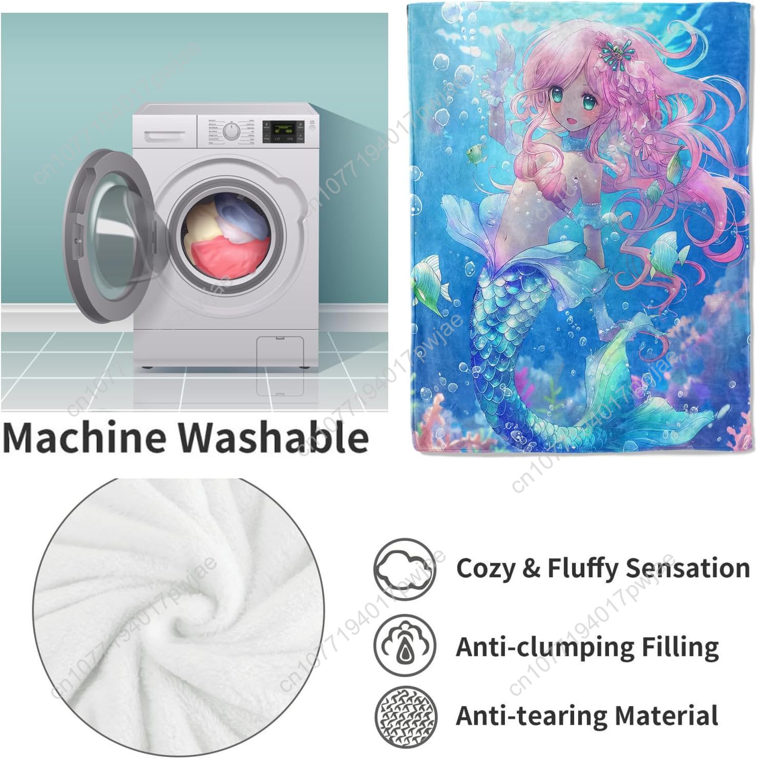 Sevimli Denizkızı Battaniyesi  - Home Textiles & Decorations incelemesi ve fiyatı