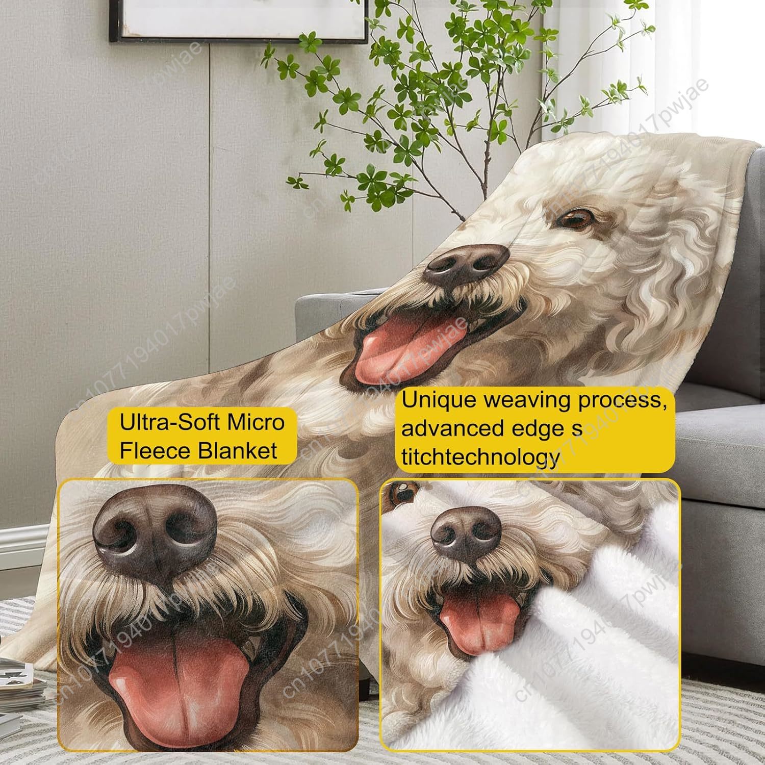 Neşeli Kaniş Portre Battaniyes - Home Textiles & Decorations incelemesi ve fiyatı